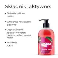 Farmona Tutti Frutti, mydło w płynie, wiśnia wio, 500 ml