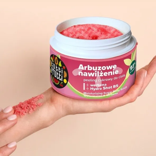 Farmona Tutti Frutti, peeling cukrowy, arbuzowe nawilżenie, 300 g