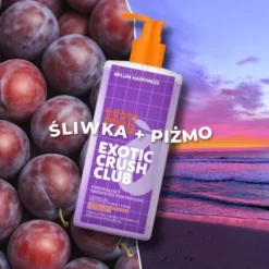 Farmona Tutti Frutti #PlumHappiness, pobudzające energy-żel pod prysznic + kwasy AHA+BHA+PHA, 400 ml