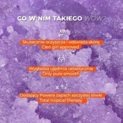 Farmona Tutti Frutti #PlumHappiness, stymulujący peeling cukrowy, 250 g