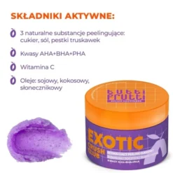 Farmona Tutti Frutti #PlumHappiness, stymulujący peeling cukrowy, 250 g
