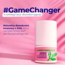 Farmona Tutti Frutti #PowerGreenTea, dezodorant kwasowy AHA, bez soli aluminium, 50 ml