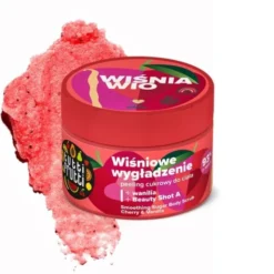 Farmona Tutti Frutti, Wygładzający peeling cukrowy, wiśniowe wygładzenie, 300 g