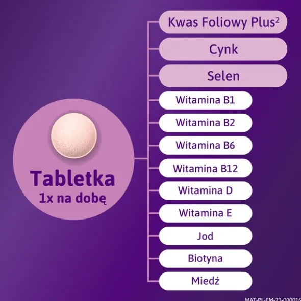 Femibion 0 Planowanie ciąży Kwas Foliowy Plus, tabletki powlekane, 28 szt.