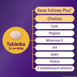 Femibion 1 Wczesna ciąża Kwas Foliowy Plus, tabletki powlekane, 28 szt.