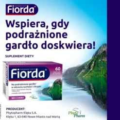 Fiorda, pastylki do ssania, smak czarnej porzeczki, 60 szt.