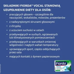 Fiorda Vocal, pastylki do ssania, smak owoce leśnie, 30 szt.