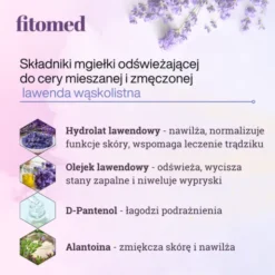 Fitomed, lawendowa mgiełka odświeżająca do cery mieszanej i zmęczonej, 200 g