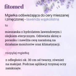 Fitomed, lawendowa mgiełka odświeżająca do cery mieszanej i zmęczonej, 200 g