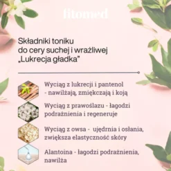 Fitomed, tonik do cery suchej i wrażliwej „Lukrecja gładka”, 200 g
