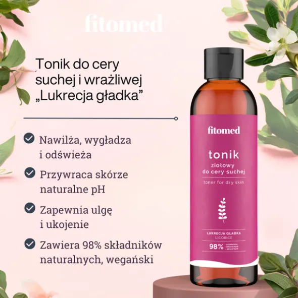 Fitomed, tonik do cery suchej i wrażliwej „Lukrecja gładka”, 200 g