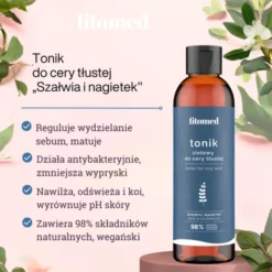 Fitomed, tonik do cery tłustej, Szałwia i nagietek, 200 g