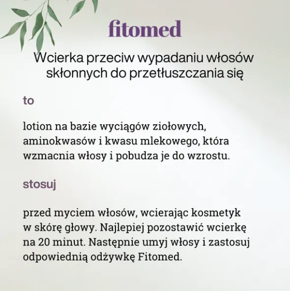 Fitomed, wcierka przeciw wypadaniu włosów skłonnych do przetłuszczania, 200 g