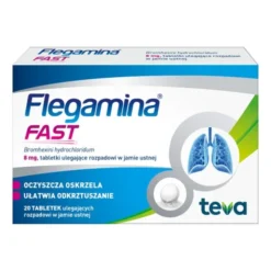 Flegamina Fast, 8 mg, tabletki ulegające rozpadowi w jamie ustnej, 20 szt