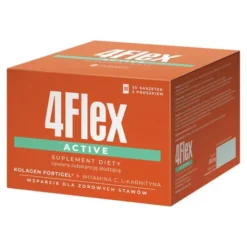 4Flex Active, saszetki z proszkiem, smak truskawkowy, 30 szt.