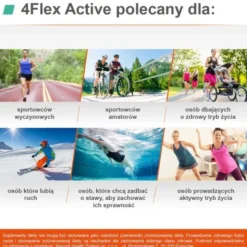 4Flex Active, saszetki z proszkiem, smak truskawkowy, 30 szt.