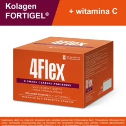 4 Flex, saszetki z proszkiem, smak czarna porzeczka, 30 szt.
