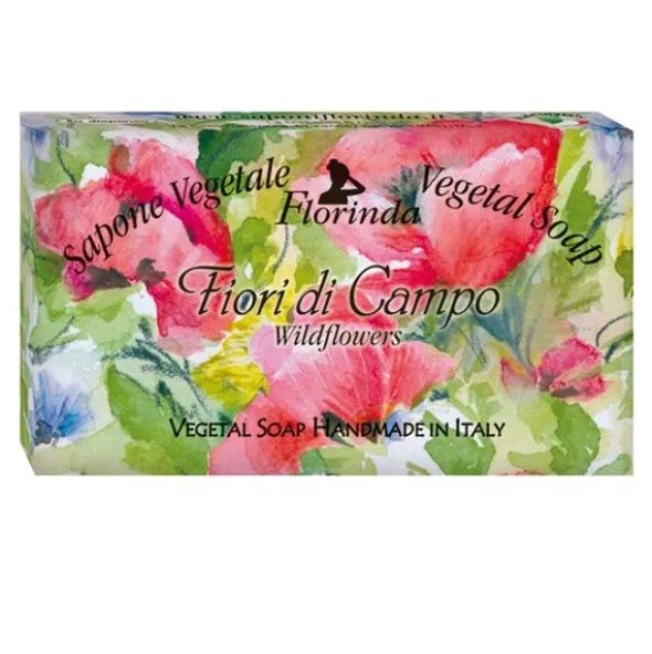 Florinda, naturalne mydło roślinne, polne kwiaty, 100 g
