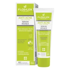 Flos-Lek Anti Acne 24H, serum kojące, skóra mieszana, tłusta, trądzikowa, 50 ml