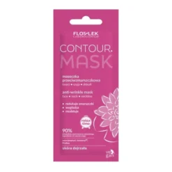 Flos-Lek Contour, maseczka przeciwzmarszczkowa, twarz, szyja, dekolt, 6 ml