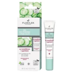 Flos-Lek, żel do powiek i pod oczy ze świetlikiem i ogórkiem, 15 ml