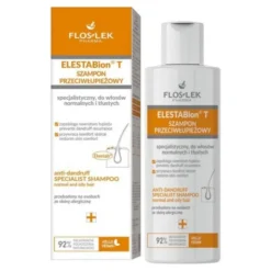 Flos-Lek ELESTABion T, szampon przeciwłupieżowy specjalistyczny do włosów normalnych i tłustych, 150 ml