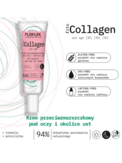 Flos-Lek fitoCollagen pro age, krem przeciwzmarszczkowy pod oczy i okolice ust, 30 ml
