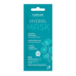 Flos-Lek Hydra, maseczka nawilżająca, twarz, szyja, dekolt, 6 ml