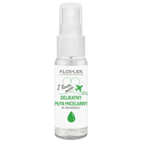 FlosLek I love mini, delikatny płyn micelarny do demakijażu, 30 ml