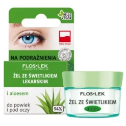 Flos-Lek Laboratorium, żel ze świetlikiem lekarskim i aloesem do powiek i pod oczy, 10 g
