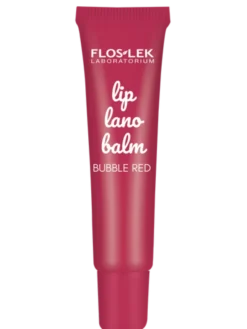 Flos-Lek Lip Care, lanobalsam do ust, bubble red, 12 g
