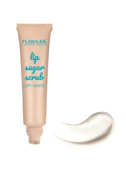 Flos-Lek Lip Care, peeling cukrowy do ust, off-white, 14 g