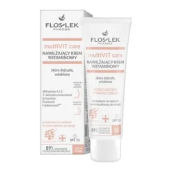 Flos-Lek multiVIT care, nawilżający krem witaminowy SPF 15, 50ml