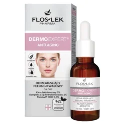 Flos-Lek Pharma Dermoexpert, Anti Aging, odmładzający peeling kwasowy, 30 ml