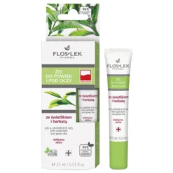 Flos-Lek Pharma, żel do powiek i pod oczy, ze świetlikiem i herbatą, 15 ml