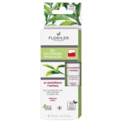 Flos-Lek Pharma, żel do powiek i pod oczy, ze świetlikiem i herbatą, 15 ml