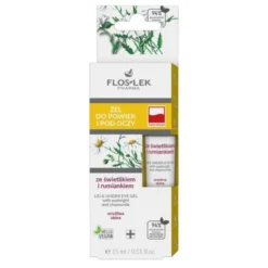 Flos-Lek Pharma, żel do powiek i pod oczy, ze świetlikiem i rumiankiem, 15 ml