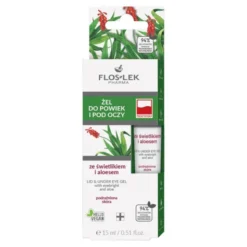 Flos-Lek Pharma, żel do powiek i pod oczy, ze świetlikiem i aloesem, 15 ml