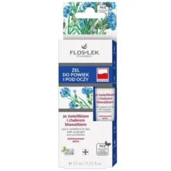 Flos-Lek Pharma, żel do powiek i pod oczy, ze świetlikiem i chabrem bławatkiem, 15 ml