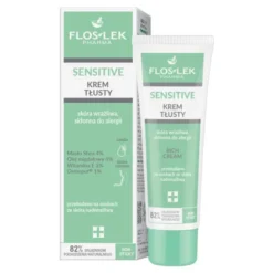 Flos-Lek Sensitive, krem tłusty do skóry wrażliwej, skłonnej do alergii, 50 ml
