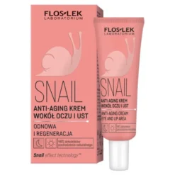 Flos-Lek Snail Anit-Aging, krem wokół oczu i ust, 30 ml