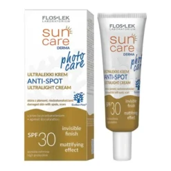 Flos-Lek Sun Care Derma Anti-Spot, ultralekki krem SPF30,30 ml