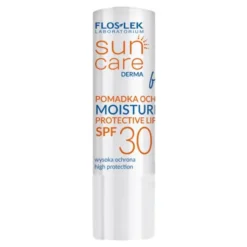 Flos-Lek Sun Care Derma Moisture, pomadka ochronna SPF 30, 1szt.