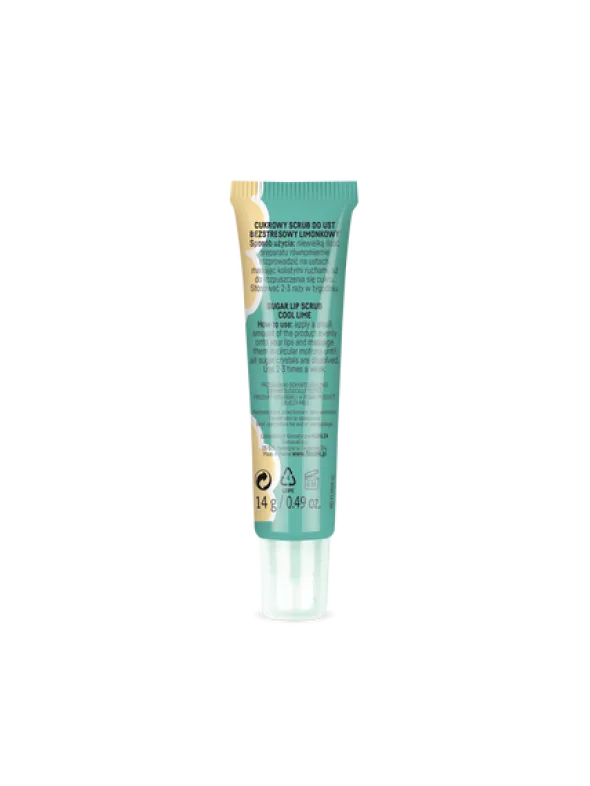 Flos-Lek, Vege Lip Care, Cukrowy scrub do ust, bezstresowy limonkowy, 14 g