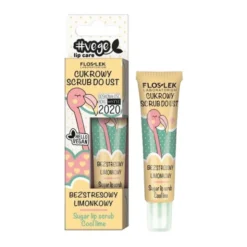 Flos-Lek, Vege Lip Care, Cukrowy scrub do ust, bezstresowy limonkowy, 14 g