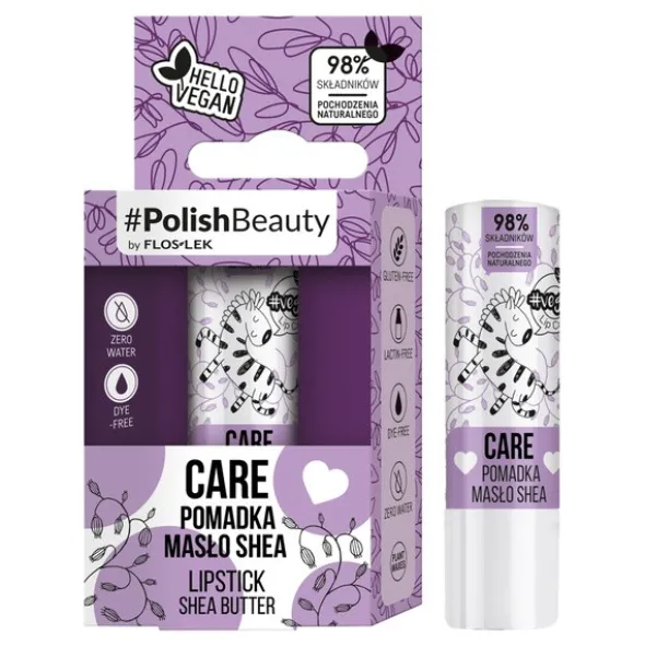 Flos-Lek Vege Lip Care, pomadka masło shea, 1 szt.