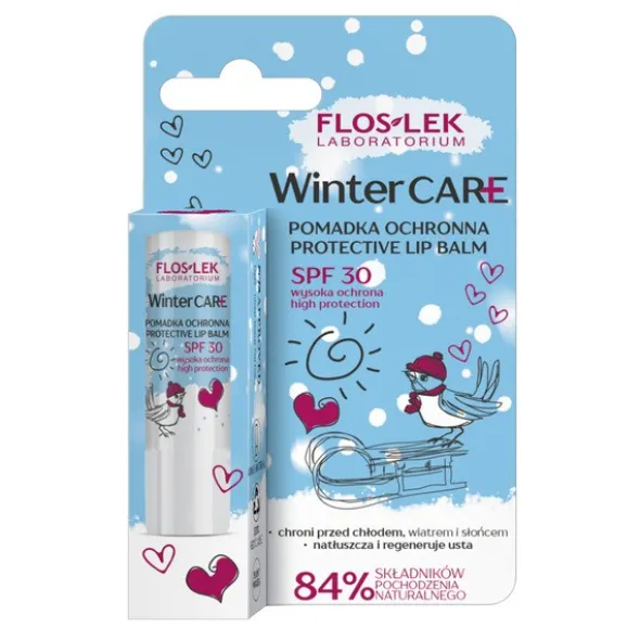 Flos-Lek Winter Care, pomadka ochronna SPF 30, 4 g