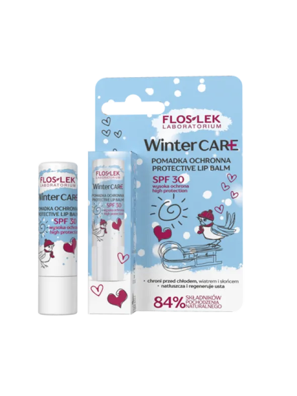 Flos-Lek Winter Care, pomadka ochronna SPF 30, 4 g