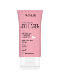 Flos-lek Zestaw Hand & Lip Duo Care Collagen, krem do rąk, 50 ml + pomadka do ust, 4 g