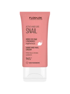 Flos-lek Zestaw Hand & Lip Duo Care Snail, krem do rąk, 50 ml + pomadka do ust, 4 g